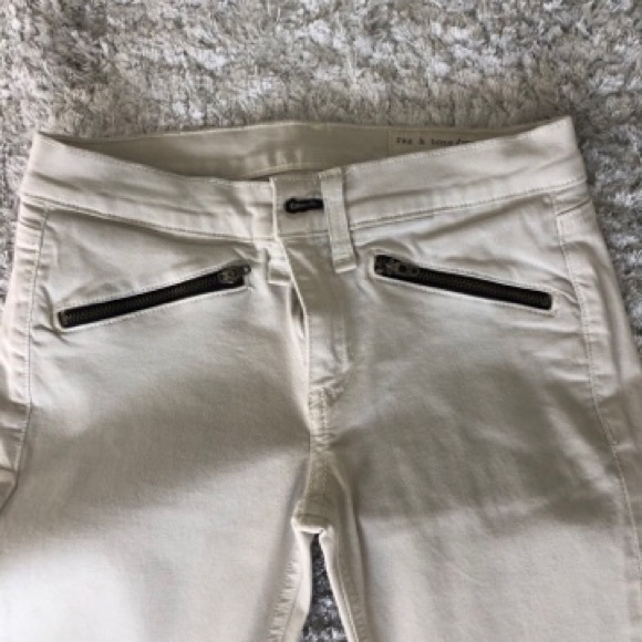 rag and bone cream skinny jeans size 25 - Picture 3 of 3